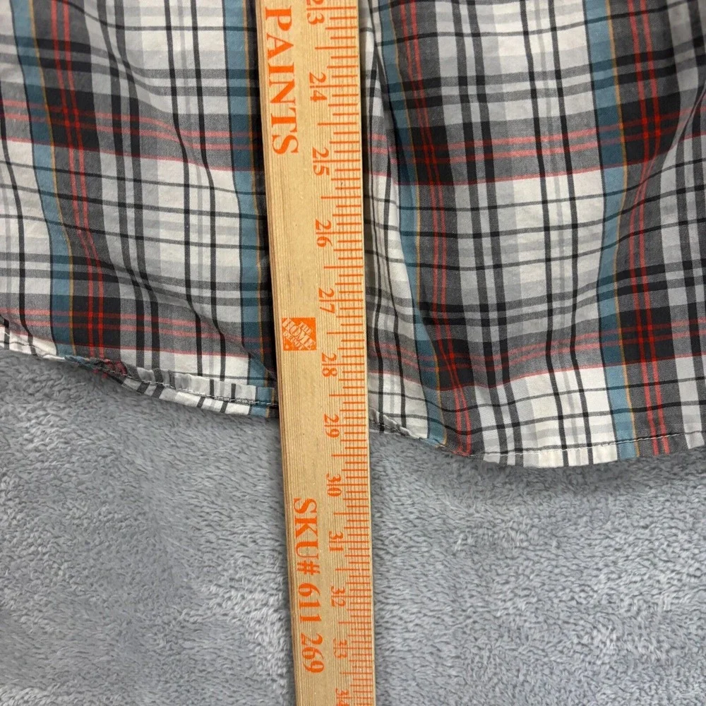 The North Face Shirt Mens Medium Plaid Button Down Collar Short Sleeve‎